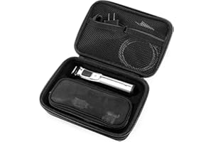 ProCase Étui pour Philips Multigroom Series 7000(MG7930/15)/ 9000(MG9530/15) Tondeuse à Barbe Homme, Boîte de Rangement pour Philips Series 9000, Sac Rigide de Voyage pour Rasoir et Accessoires -Noir