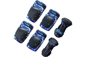 Simply Kids Protection Roller Enfant I Genouillère Coudières et Protège-Poignets pour Fille Garçon I Protection Skateboard Enfant avec Sac Mesh I Vélo Trotinette Draisienne Ski Patinage