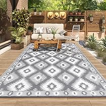 Tappeto Esterno Impermeabile 180x270cm - Reversibile, UV Resistente E Leggero Per Giardino - Foto 9