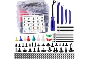 LIANGREN 945 Stücke Auto Befestigung Clips, Universal Befestigungclips Plastikklips Satz mit Demontage Werkzeuge Türverkleidung Klammern Stoßstangen Zierleisten Auto-Halteclip