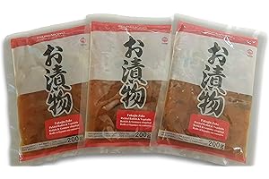 OTSUMAMI-LAND Fukujinzuke, Benishouga Beni-Shoga eingelegte Ingwerstifte, Aokappa Gurken, Shibazuke, Tsukemono, eingelegtes japanisches Gemüse 3 x 200g