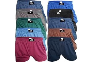 Bawełniane bokserki męskie SGS 6 lub 10 pack, dla mężczyzn ceniących luźne, wygodne spodnie. Bielizna z najwyższej jakości spodniami męskimi jako bokserki męskie