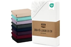 Utopia Bedding dra-på-lakan - djup ficka 30 cm (12 tum) - OEKO-TEX-certifierad - borstad mikrofiber (Vit, 90 x 200)