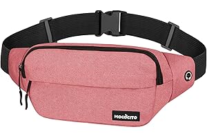 Bauchtasche Gürteltasche, MOCOCITO Hüfttasche für Damen und Herren, für Outdoor Sport Camping Wandern Fahrrad Geschenke für Frauen Männe(Rosa)