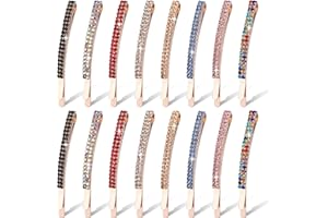 Newellsail Horquillas Pelo Horquillas con Diamantes de Imitación Cristal Metal Pinzas Pelo Brillantes Clips de Pelo Accesorios para Mujeres y Niñas 8 Colores 16 Piezas