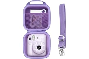 RIYADAone Hartschalen Schutzhülle Tasche Geeignet für INSATX mini 12 / INSTAX mini 11 Sofortbildkameras (Lilac Purple)