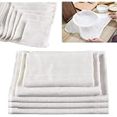 zrfgbxim 5 Pieces Filter Cloth Strainer, 50 x 50 cm Fabric Strainer, Cheese Cloths for Straining and Baking, Reusable Muslin