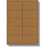 Label Planet® 35 Per Sheet, 10 Sheets (350 Round Brown Kraft - View #10