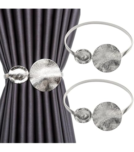 Gancio Porta Embrasse Per Tende - Modello Roma 50mm In Nichel Satinato, Made In Italy - Foto 6