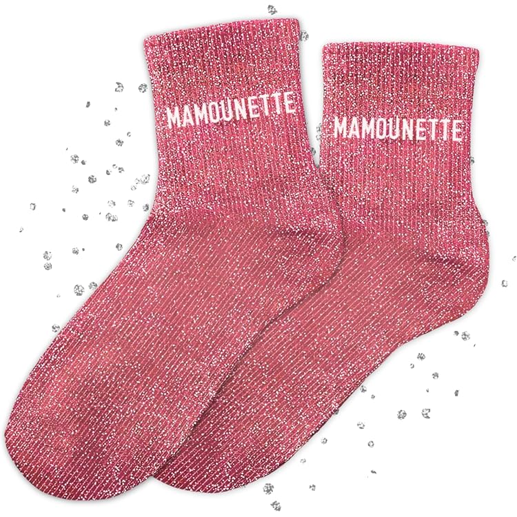 Chaussettes à Paillettes Avec Inscriptions Humoristiques - Taille Unique, Connasse, Bichette, Bad Bitch, Etc., Douces Et Brillantes