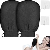 RoserRose Body Scrub Glove, 2 Piece Exfoliating Glove, Exfoliating Glove, Natural and Effective Exfoliating, Body and Face fo