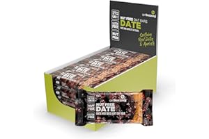 GET BUZZING Getbuzzing Nut Free Oat Flapjack Healthy Snack & Energy Bars - Running,Gym, Cycling - Breakfast Snack - Made in The UK - Date & Seed Pack of 20 x 62g Bars
