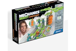 Geomag - Mechanics Gravity Elevator Circuit - Juego Educativo y Creativo para Niños - Bloques de Construcción Magnéticos, Circuito con Bloques Magnéticos - Juego de 207 Piezas
