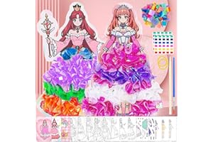 PIWOSGOL Poke Art DIY Toys, 24 Pcs Jouets de Bricolage Art de Poke, Kits Bricolage Princesse Enfants, Loisirs Créatifs pour Filles, Princesse Artisanat Enfants Cadeau Anniversaire 3 4 5 6 7 8 9 10 ans