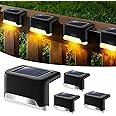 BRITSPEAR Solar Light Outdoor Garden Waterproof Stair Deck Pool Patio Fence Gate Yard Floor Step Railing Window Balcony Sunli
