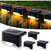 BRITSPEAR Solar Light Outdoor Garden Waterproof Stair Deck Pool Patio Fence Gate Yard Floor Step Railing Window Balcony Sunli
