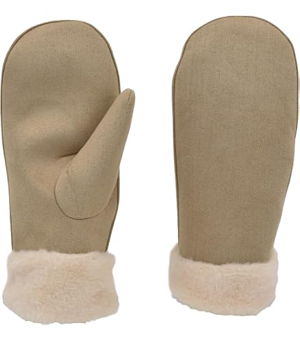 Weiche Handschuhe Damen Damen Plsch Handschuhe Thermo Winterhandschuhe -  Warme Fustlinge Fr Ski, Wandern & Alltag