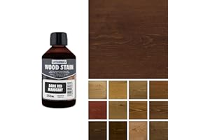 Littlefair's Teinte Bois 250ml - Teinture Bois Écologique À Base D'Eau et Sûre - Lasure Bois Intérieur à Séchage Rapide - Peinture Lasure pour Bois Nettoyage Facile - Couleur:Acajou rouge foncé