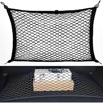 Red De Carga Para Maletero 110x60 Cm - Organizador Ajustable Con Ganchos, Tornillos Y Botones Para Coches, SUV Y Camiones