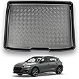 NOMAD Boot Liner Compatible with Ford Focus 2018+ [Hatchback] Recyclable Plastic (PE) Boot Floor Upper Position Tailored Fit Car Floor Guard Tray Black Fitted Dog Friendly Waterproof with Raised Edges