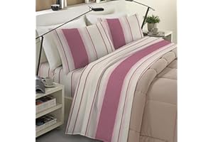 BANZAII TEXTILE INNOVATOR ONLINE Banzaii Completo Lenzuola Matrimoniale Maxi Invernale in Flanella Felpate 100% Cotone Anti-Pilling 2 Piazze Maxi Doriana Rosa