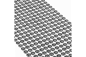 Movoja Schwarze Strasssteine - runde Glitzersteine 504 Stück 6 mm selbstklebend zum Verzieren und Basteln | Schmucksteine zum aufkleben | Steinchen Dekosteine Bastelsteine Schwarz