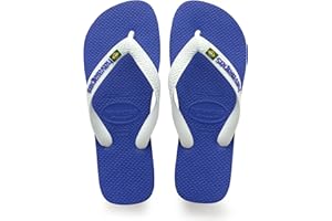 Havaianas - Brasil Logo, Infradito Iconiche, Comode E Resistenti, Strisce con la Bandiera Del Brasile E Suola Antiscivolo Con Strisce Colorate, Unisex Adulti