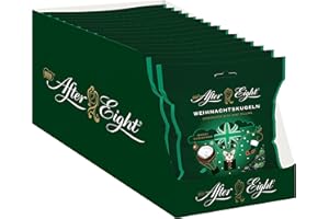 ‎AFTER EIGHT After Eight After Eight NESTLÉ AFTER EIGHT Weihnachtskugeln, Pralinen aus dunkler Schokolade mit Minzfüllung, 15er Pack (15 x 91g)