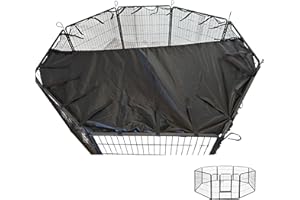 Speedwellstar, copertura parasole per box per animali domestici, con angoli elastici, extra grande. Gabbia non inclusa