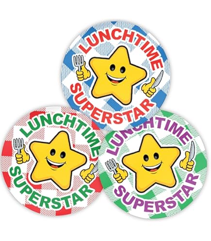 900 Ini Lunchtie Superstar Reward Stickers 10 For Children - View #2