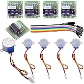 ELEGOO 5 Stepper Motor Stepper Motor 5 V 28BYJ-48 ULN2003 and 5 Pieces Driver Board ULN2003 for Arduino