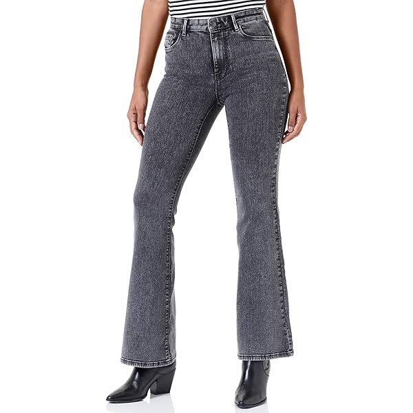 Jeans ONLY Onlbailey HW Kick Flare DNM - Vita Alta, Cotone/Elastan, Donna - Foto 3