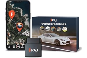 PAJ GPS PAJ OBD FINDER 4G 2.0 - Mini GPS Tracker for Cars, and Other Vehicles - Connection via OBD - UK & Worldwide Real Time Tracking, Safe Area, Route Memory System and Alarms