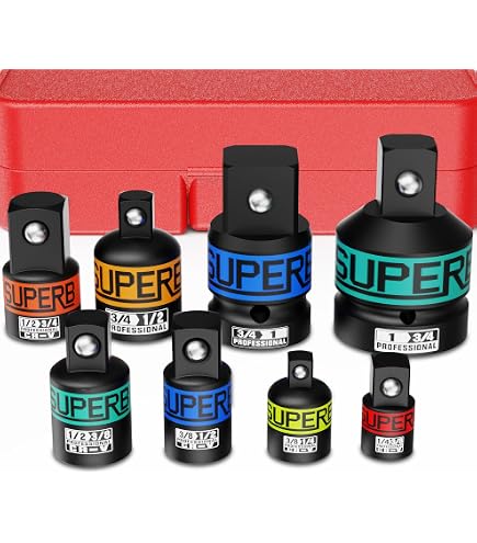 6 Schlagadapter-Set – 1/4, 3/8, 1/2, 3/4 Zoll, Aus Cr-V Stahl, Für Werkzeuge & Autos