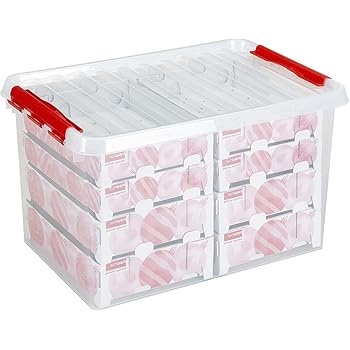 NIPS 119201145 Christmas Aufbewahrungsbox für Christbaumkugeln und