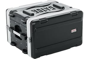 Gator Cases Coffret léger moulé 6U avec loquets robustes; profondeur réduite14,25" (GR-6S)