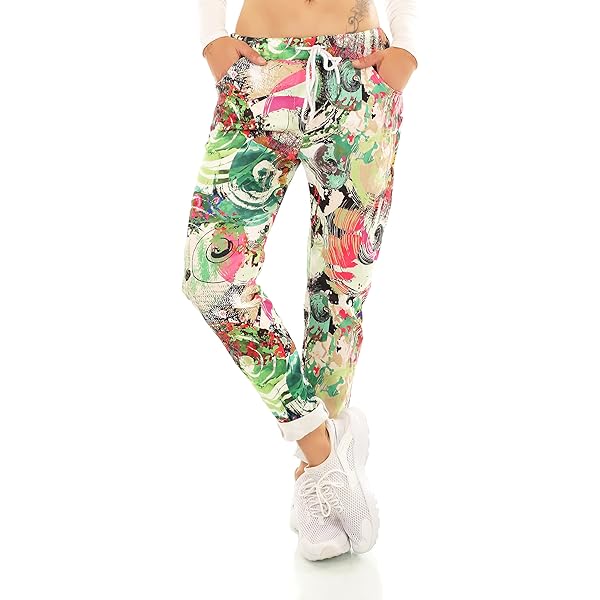 ZARMEXX Trendy Damen Sweatpants Baggy Boyfriend Freizeithose