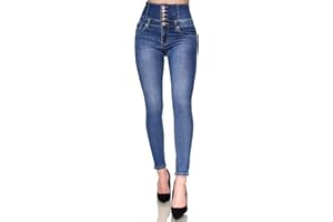 Elara Jeans da Donna Elasticizzati Skinny Vita Alta Chunkyrayan