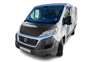 NIMOVA Front Diamond Effect Black Full Bonnet Bra Cover Protector Guard For Fiat Ducato Peugeot Boxer Citroen Relay 2014-2022 Models