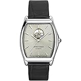 Emporio Armani Swiss Made Montre Automatique Homme avec Bracelet en Cuir  ARS3303 : Amazon.fr: Montres