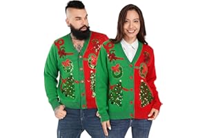 U LOOK UGLY TODAY Unisex Men's Christmas Jumper Hoodie Funny Ugly Reindeer Santa Elf Novelty Xmas Tree Womens's Gift Sweater