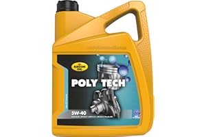 Aceite de Motor Para Coche Kroon Oil POLY TECH 5W-40 Aditivos OSP Diésel Gasolina 5L