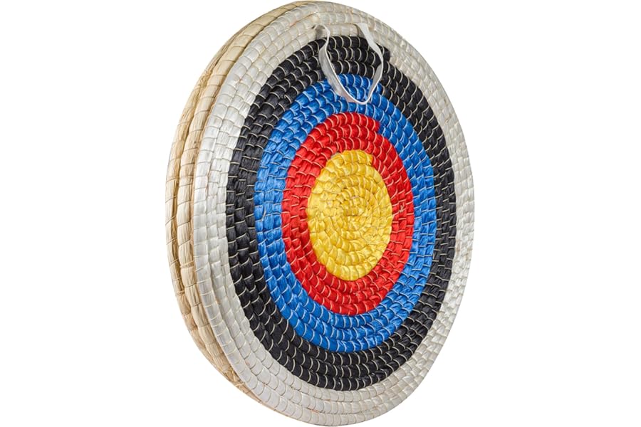 JF HOME BLISS Archery Target Hand-Made Straw Round Target Shooting Bow for Recurve Bow Compound Bow or Longbow 20 inches Diameter