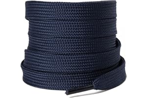 Olukssck Cordones Planos para Zapatillas, [2 Pares] Cordones universales Repuesto para Zapatos para Calzado Deporte y Botas - Anchura 10 mm
