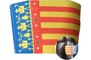 MAKRAN Bazalete Capitan Futbol de tu selección/Brazalete identificador Pais/Accesorios Deportivos de Equipo, brazaletes elásticos, Unisex, Adecuado para múltiples Deportes