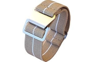 Max French Marine Nationale Elastic Nylon Navy Divers Parachute Watch Straps 20mm 22mm Military Bands