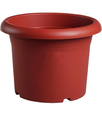 Stefanplast Vaso Mediterraneo In Polipropilene – 45 Cm – Marrone – Resistente Al Gelo (-20°C) E Ai Raggi UV – Made In Italy - copertina