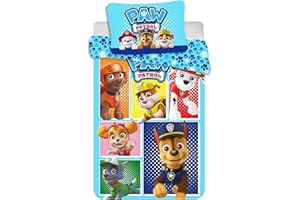 JERRY FABRICS Duvet Cover Paw Patrol Blue All Dogs 100x135+40x60 cm