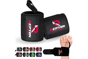 Repton Fitness Gears Weightlifting Wrist Wraps - Professional Grade with Thumb Loops - Wrist Support Braces - Men & Women - Weight Lifting, Crossfit, Powerlifting, Strength Training Straps