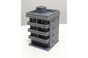 Outland Models Railway Modern City Building Appartement 4 étages Z Échelle 1:220